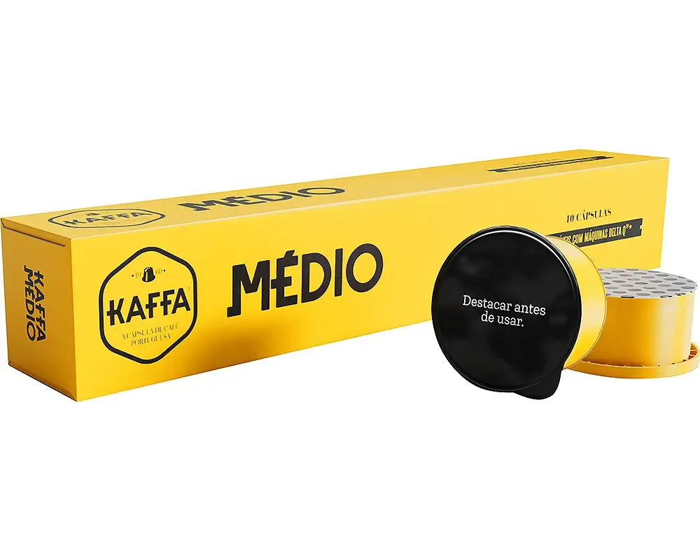 Kaffa médio 10 cápsulas compatíveis delta q®