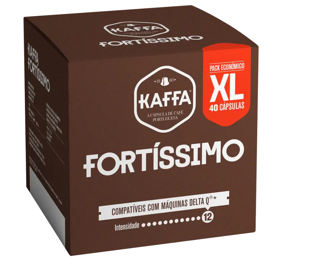 Cápsulas Kaffa Compatíveis Delta Q® Fortíssimo XL 40 Unidades