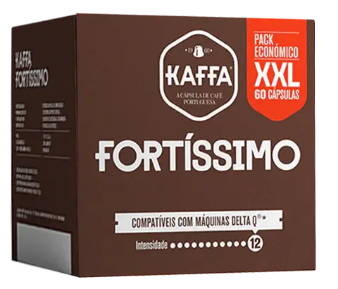 Cápsulas Kaffa Compatíveis Delta Q® Fortíssimo XXL 60 Unidades