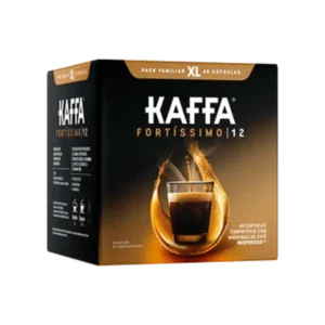 Cápsulas kaffa compatíveis nespresso fortíssimo pack xl 40
