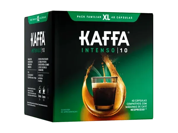 Kaffa | cápsulas café nespresso intenso (10) pack xl 40