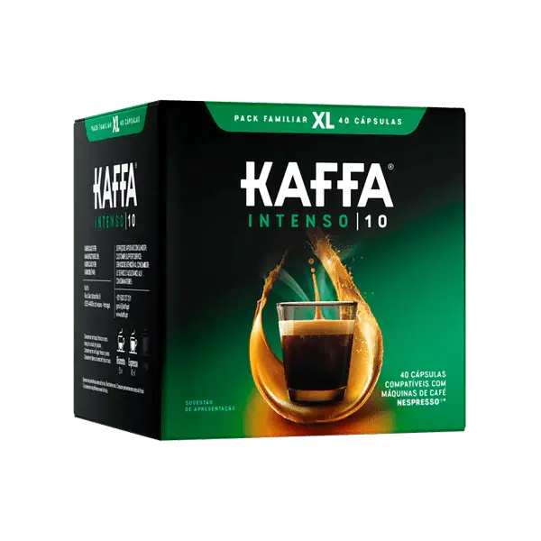 Kaffa | cápsulas café nespresso intenso (10) pack xl 40