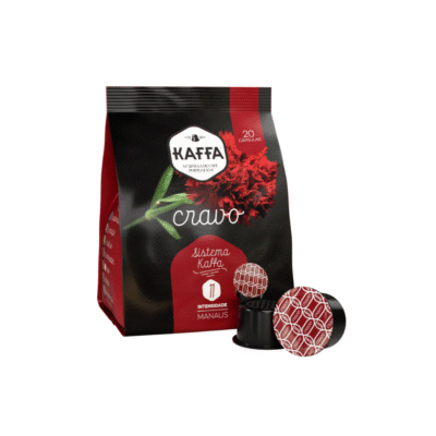 Caixa de cápsulas kaffa cravo intensidade 11