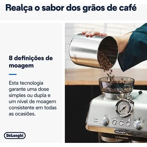 Máquina de café manual delonghi la specialista arte