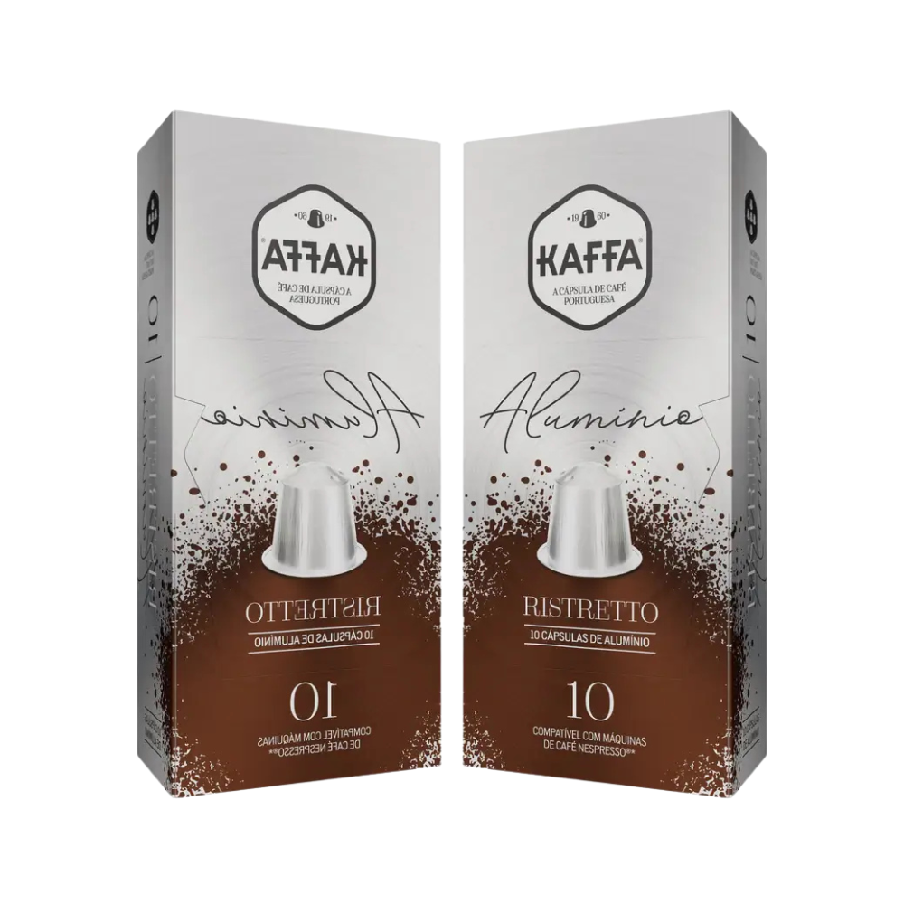 Kaffa | ristretto 20 cápsulas alumínio compatível nespresso