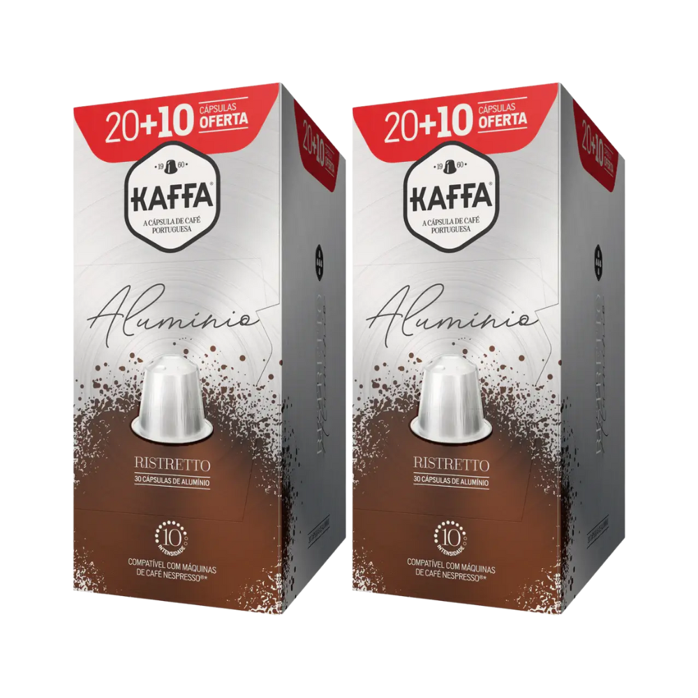 Kaffa | ristretto 60 cápsulas alumínio compatível nespresso